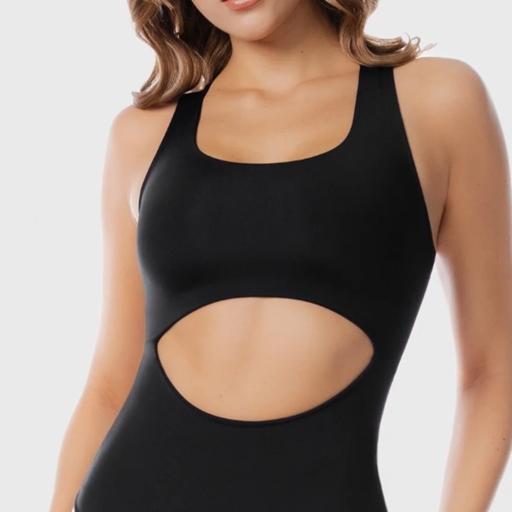 L.A. Hearts Black Front Cutout Bodysuit